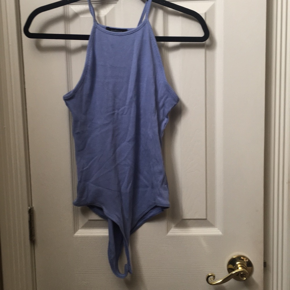 Baby blue body suit
